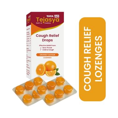 Tata 1mg Tejasya Cough Relief Drops Orange